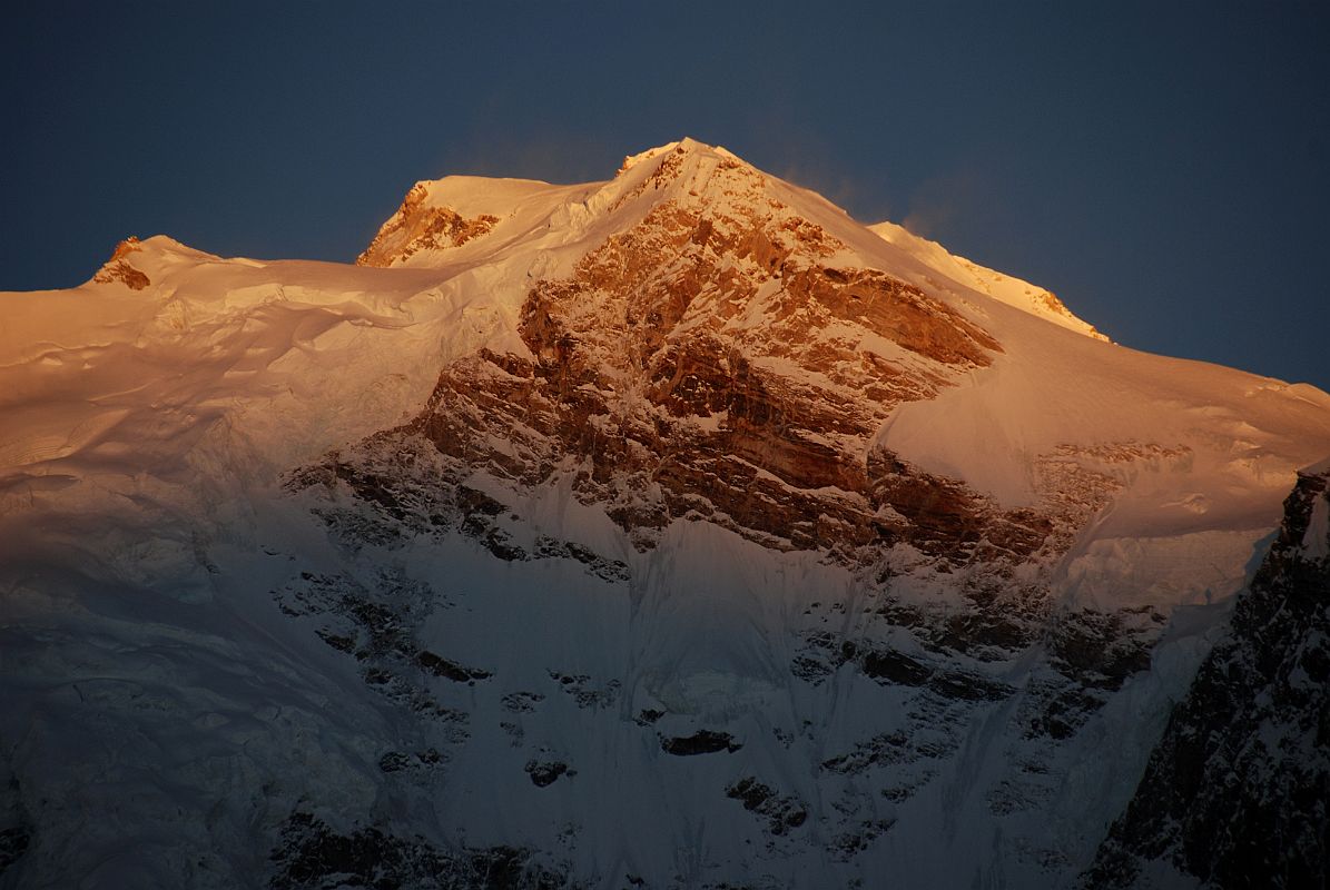 22 Sunrise On Shishapangma Main And East Summits And East Face From Kong Tso Sunrise on Shishapangma East Face from Kong Tso camp (5198m).